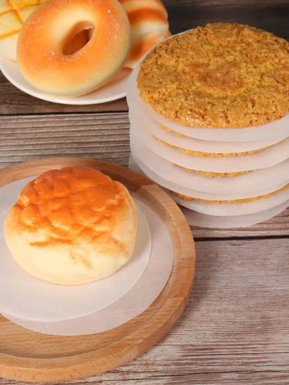 Burger Patty Paper Rounds for 4/4.5 Inch Burger Press, 200pcs 4.5inch Baking Par
